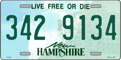 NH license plate 3429134