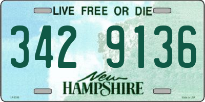 NH license plate 3429136