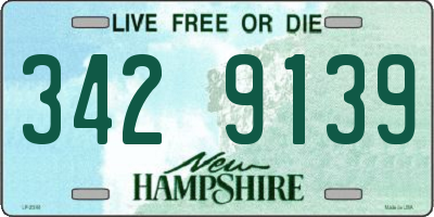 NH license plate 3429139