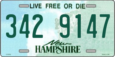 NH license plate 3429147