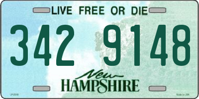 NH license plate 3429148