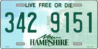 NH license plate 3429151