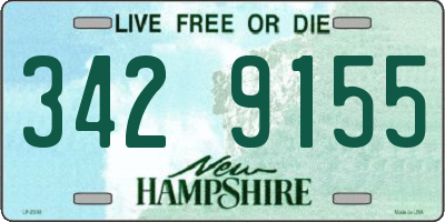 NH license plate 3429155