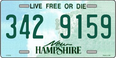 NH license plate 3429159