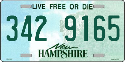NH license plate 3429165