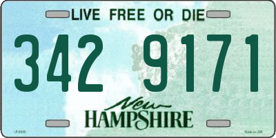 NH license plate 3429171