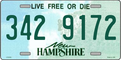 NH license plate 3429172