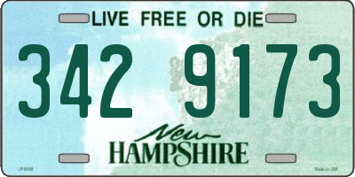 NH license plate 3429173
