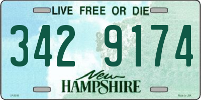 NH license plate 3429174
