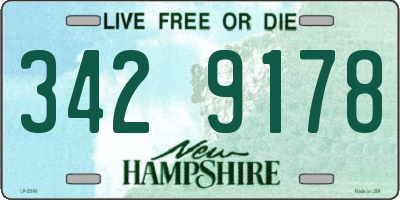 NH license plate 3429178