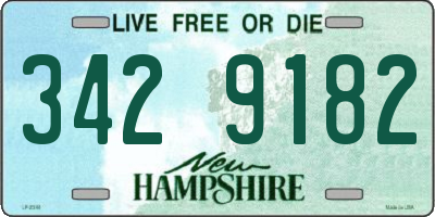 NH license plate 3429182