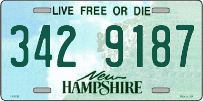 NH license plate 3429187
