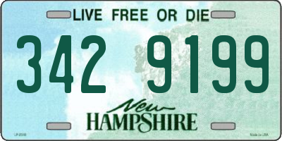 NH license plate 3429199