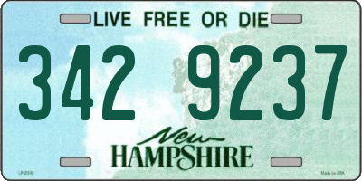 NH license plate 3429237