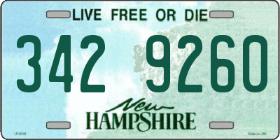 NH license plate 3429260
