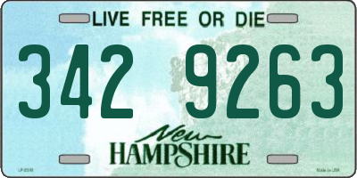 NH license plate 3429263