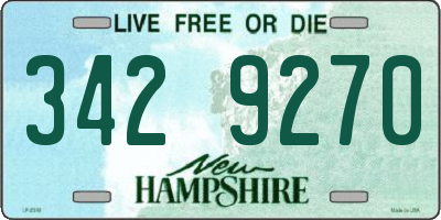 NH license plate 3429270