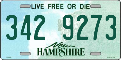 NH license plate 3429273