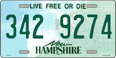 NH license plate 3429274