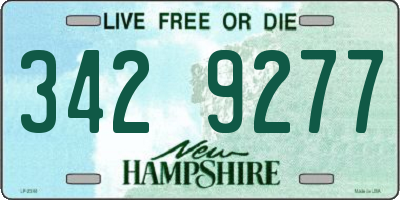 NH license plate 3429277