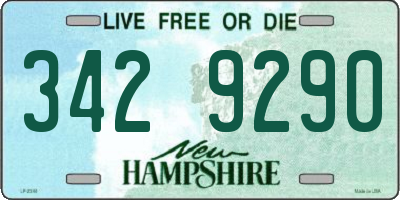 NH license plate 3429290