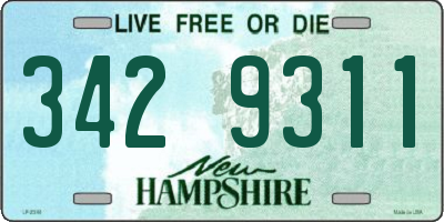 NH license plate 3429311