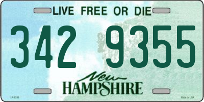 NH license plate 3429355