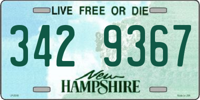 NH license plate 3429367
