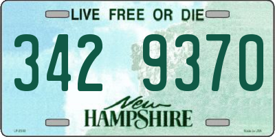 NH license plate 3429370