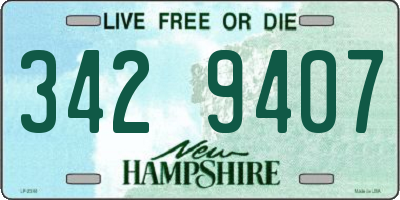 NH license plate 3429407