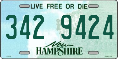 NH license plate 3429424