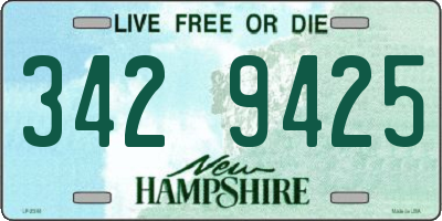 NH license plate 3429425