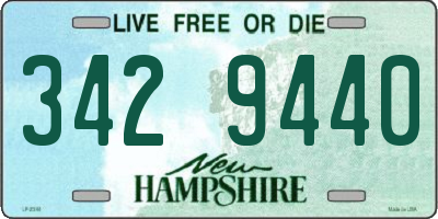 NH license plate 3429440