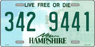 NH license plate 3429441