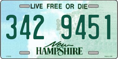 NH license plate 3429451