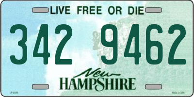 NH license plate 3429462