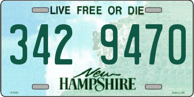 NH license plate 3429470