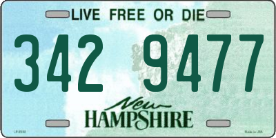 NH license plate 3429477