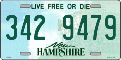 NH license plate 3429479