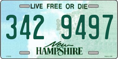 NH license plate 3429497