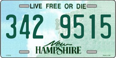 NH license plate 3429515