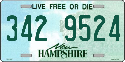 NH license plate 3429524