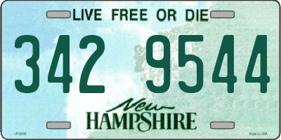 NH license plate 3429544