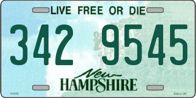 NH license plate 3429545