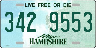 NH license plate 3429553