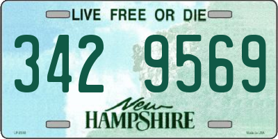 NH license plate 3429569