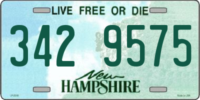 NH license plate 3429575
