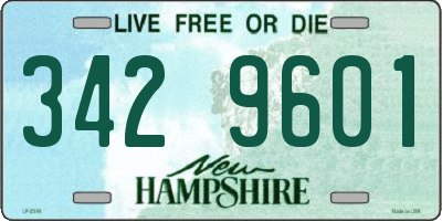 NH license plate 3429601