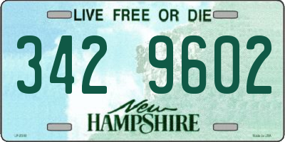 NH license plate 3429602