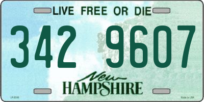 NH license plate 3429607